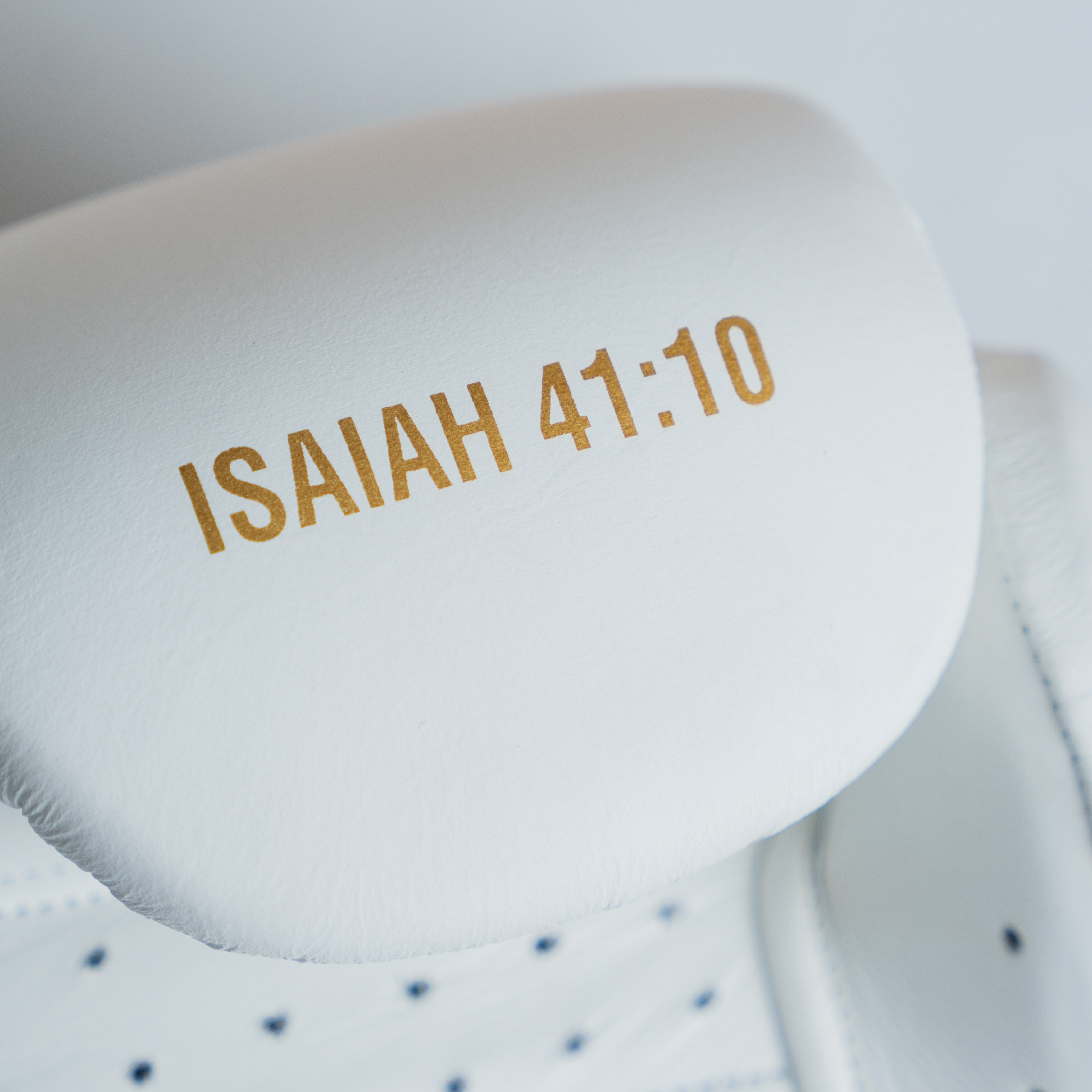 White Disciple Pro Gloves - Scripture Detail
